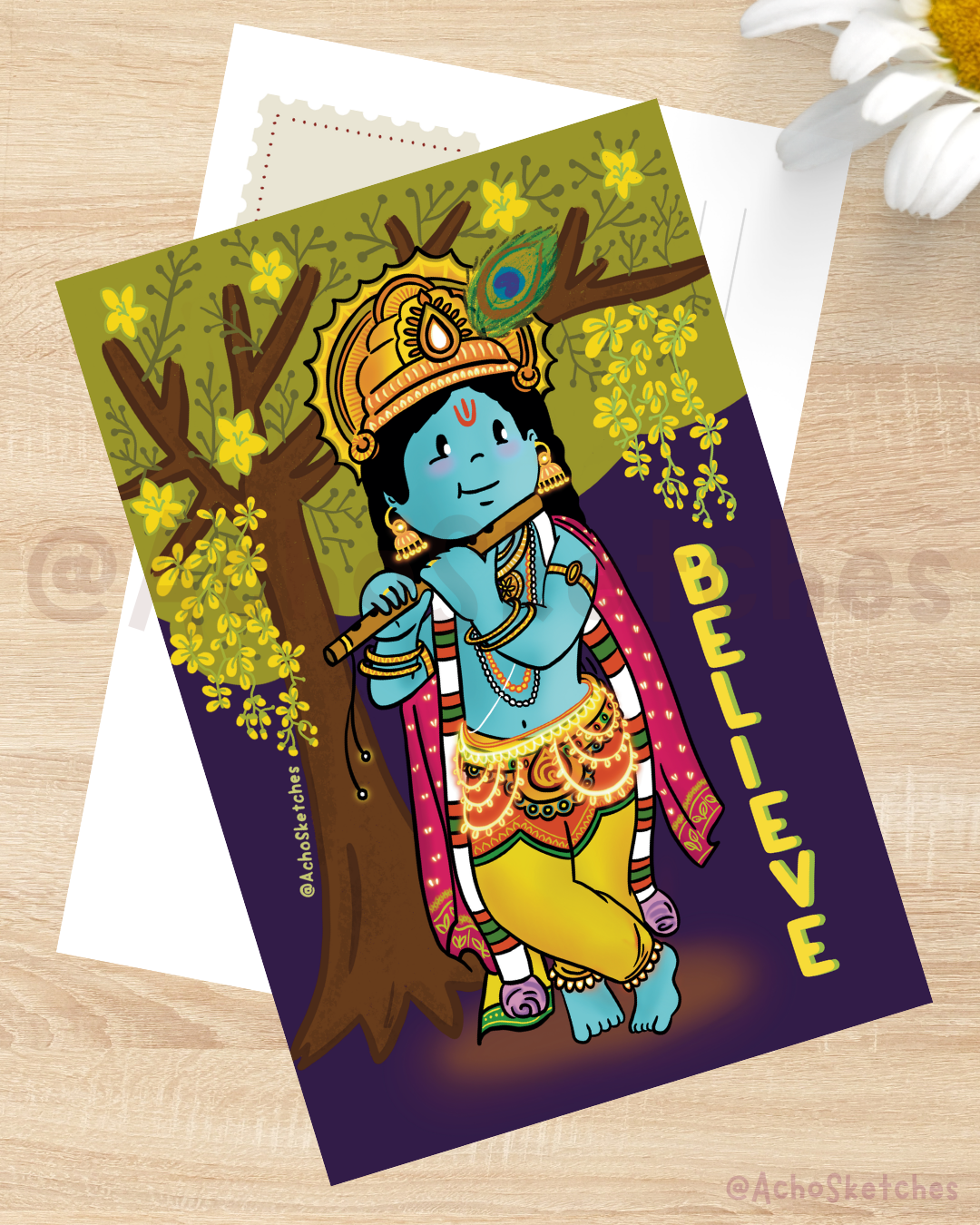 Krishna Art Print (4x6)