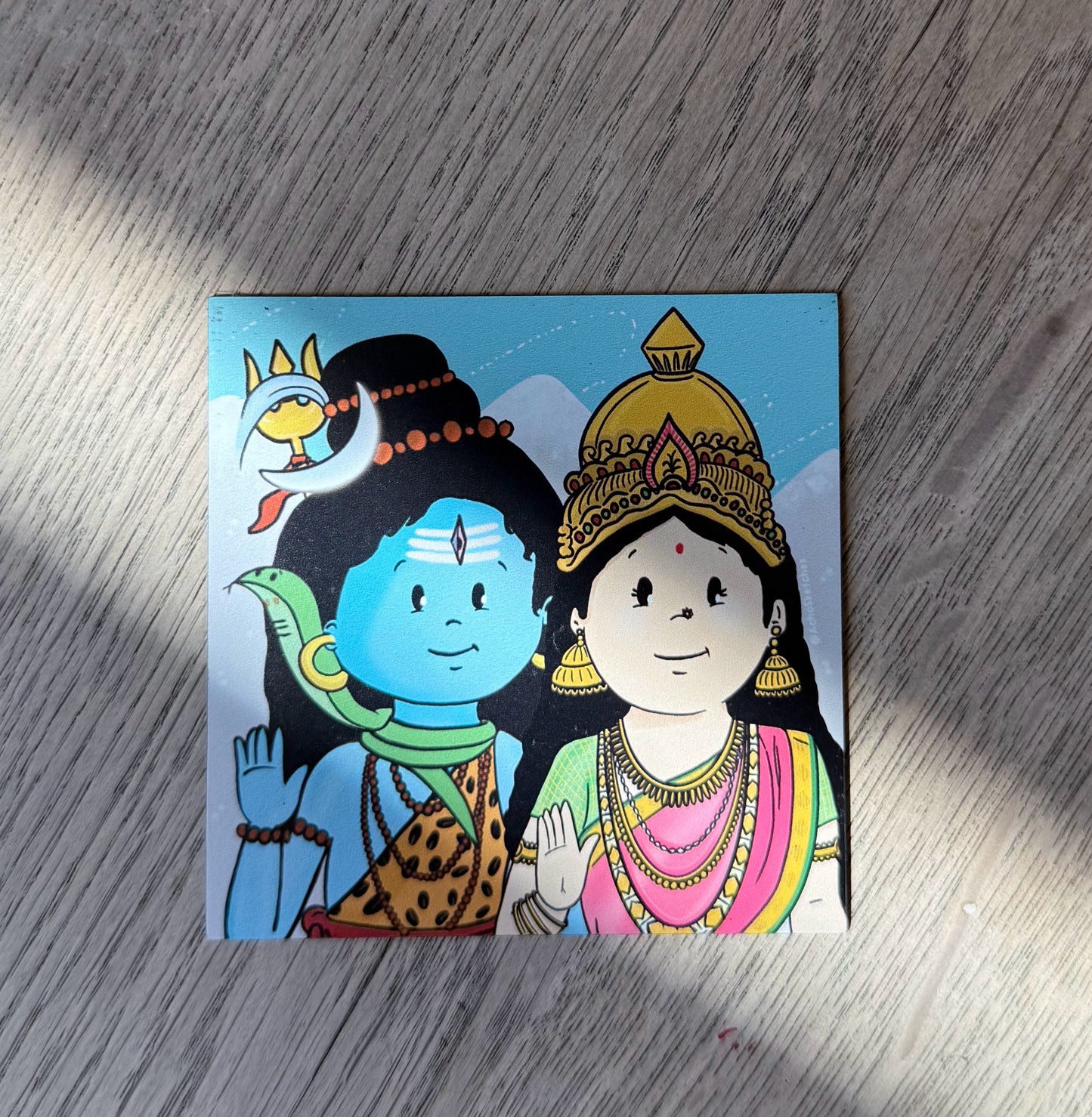 Lord Shiva & Goddess Parvati Magnet