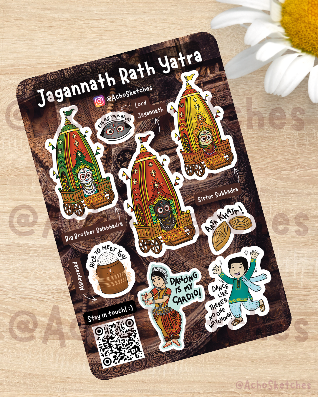 Jagannath Rath Yatra Sticker Sheet