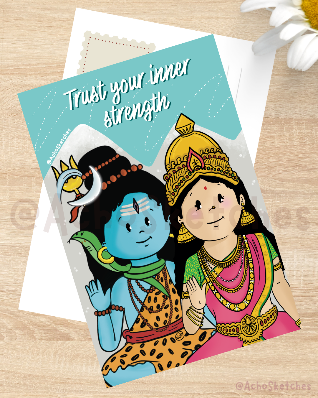 Shiva Parvati Art Print (4x6)