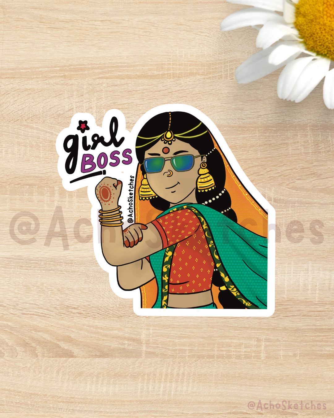 Girl Boss: Savitri Sticker