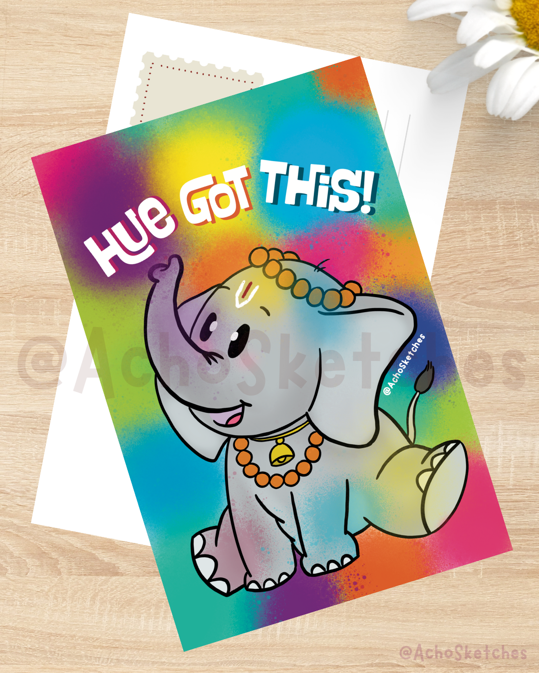 Holi Hathi Art Print (4x6)
