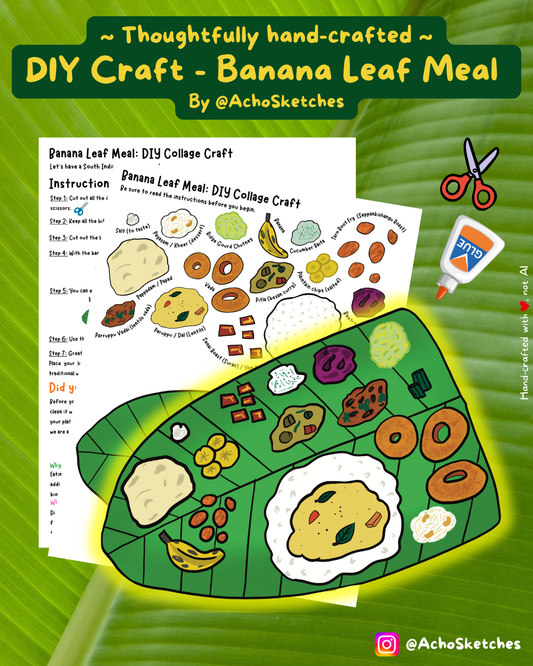 Banana Leaf DIY Craft (Sadhya)