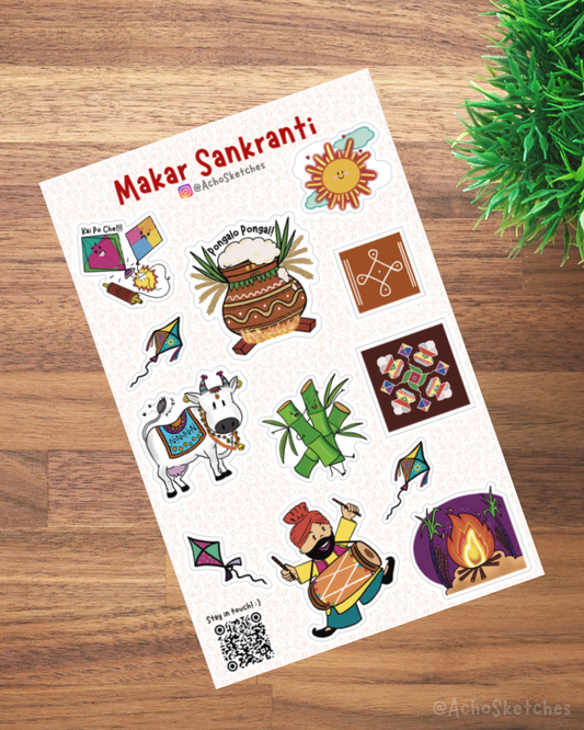 Makar Sankranti / Pongal Sticker Sheet