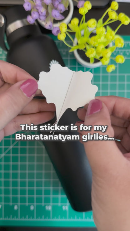 Classically Cool Bharatanatyam Sticker